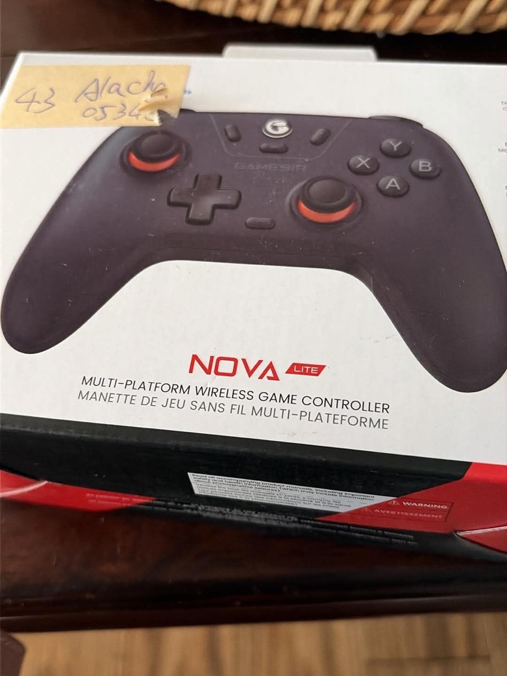 NOVA Lite Wireless Game Controller - Black with Orange Accents